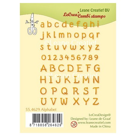 (55.4629)Clear stamp Alphabet & numbers