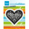 (CR1428)Craftables stencil Lace heart