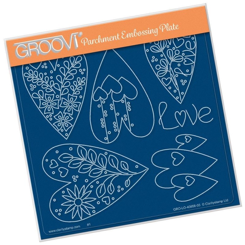 (GRO-AN-40817-03)Groovi Plate A5 LINDA'S BUTTERFLIES