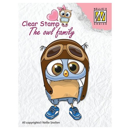 (CSO009)Nellie`s Choice Clearstamp - The owl family -  Pilot