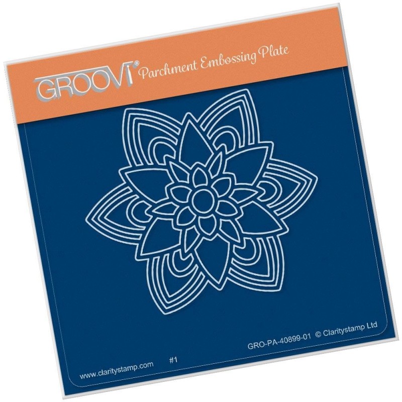 (GRO-PA-40899-01)Groovi® Baby plate A6 AHOLA MANDALA