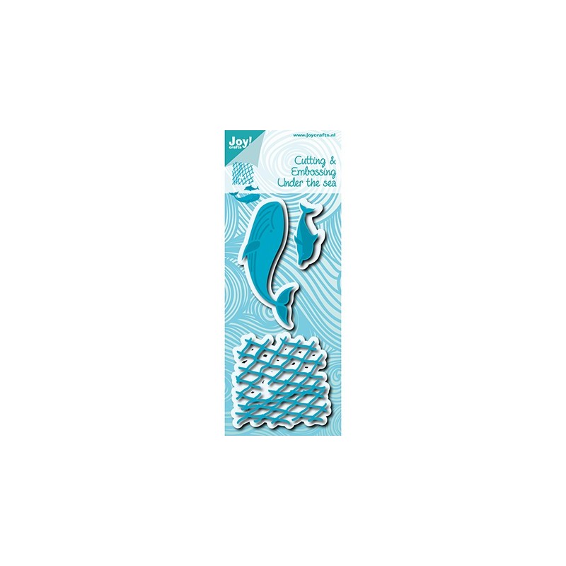 (6002/0992)Cutting & Embossing Under the sea - Net/Dolphin/Whale