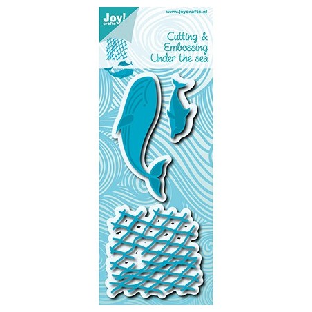 (6002/0992)Cutting & Embossing Under the sea - Net/Dolphin/Whale