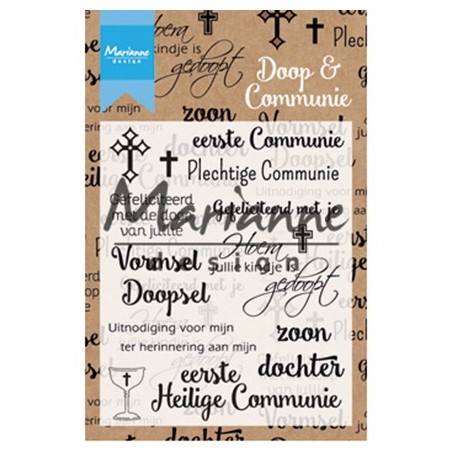 (CS1005)Clear stamp Doop en communie