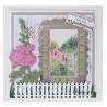 (LR0521)Creatables stencil Tiny's hollyhocks