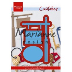 (LR0522)Creatables stencil Sign post