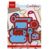 (LR0523)Creatables stencil Key ring