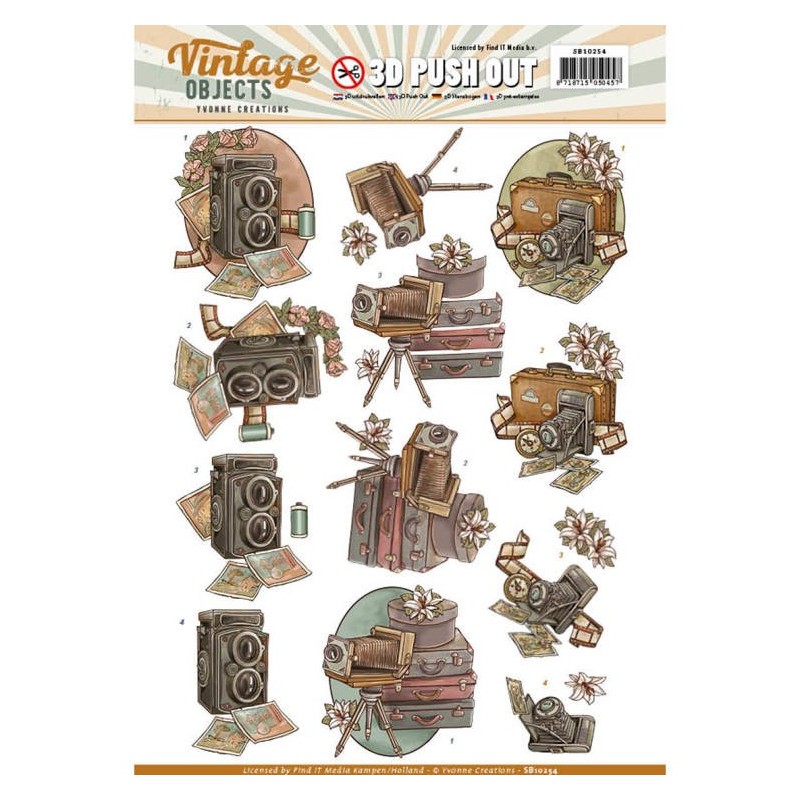 (SB10254)Push Out - Yvonne Creations - Vintage Objects - Vintage Cameras