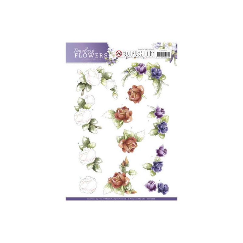 (SB10258)Push Out - Precious Marieke - Timeless Flowers - Roses