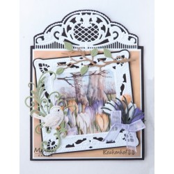 (LR0525)Creatables stencil Anja's border