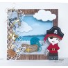 (LR0527)Creatables stencil Kim's Buddies pirate