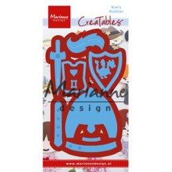 (LR0528)Creatables stencil Kim's Buddies knight