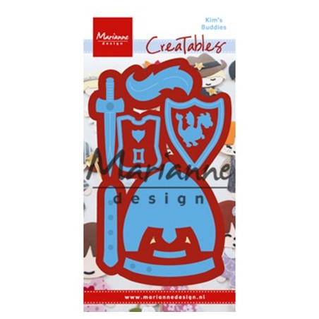 (LR0528)Creatables stencil Kim's Buddies knight