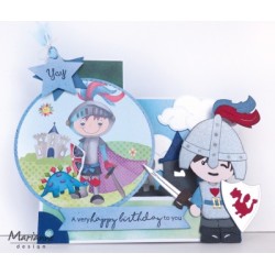 (LR0528)Creatables stencil Kim's Buddies knight