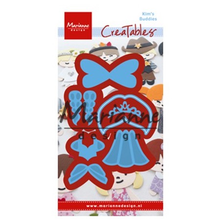 (LR0529)Creatables stencil Kim's Buddies princess