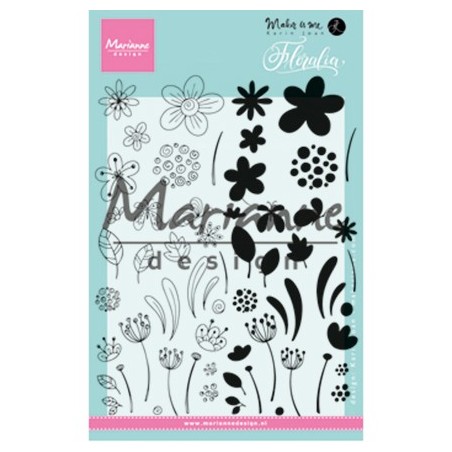 (KJ1722)Clear stamp Floralia