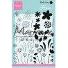 (KJ1722)Clear stamp Floralia