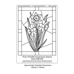 (TP3226E)EMBOSSING Easy Emboss Stained Glass Daffodils