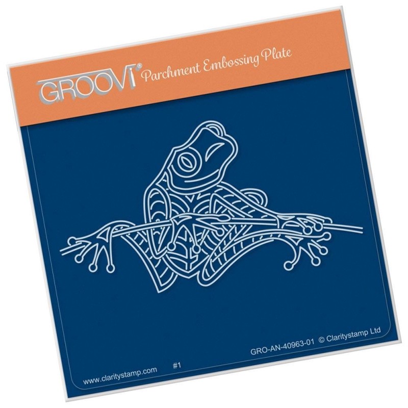 (GRO-AN-40963-01)Groovi® Baby plate A6 TREE FROG