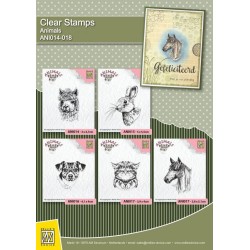 (ANI014)Nellie's Choice Clear Stamp Animals Lama