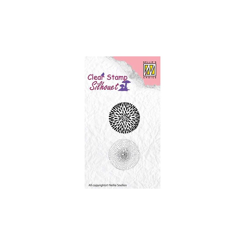 (SIL036)Nellie`s Choice Clearstamp -  Flowers-18