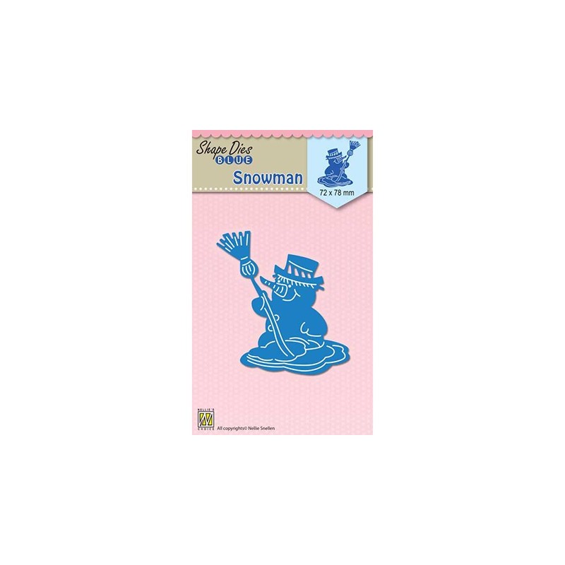 (SDB053)Nellie's Shape Dies Blue Snowman