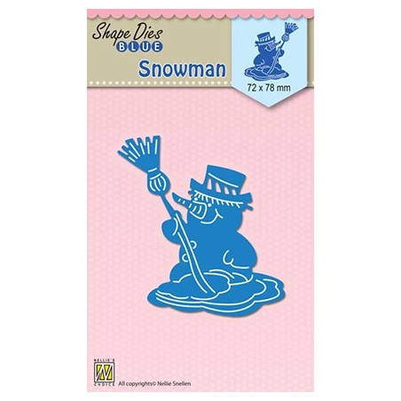 (SDB053)Nellie's Shape Dies Blue Snowman