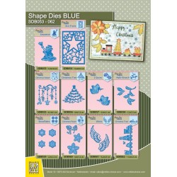 (SDB054)Nellie's Shape Dies Blue Star Frame