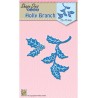 (SDB058)Nellie's Shape Dies Blue Holly branch