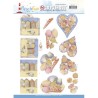 (SB10273)3D Push Out - Jeanine's Art - Beach Fun - Seashells