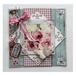 (6002/1091)Cutting, Embossing & bebossing Endless corners hearts & flowers