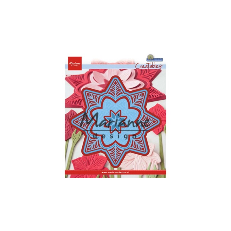 (LR0540)Creatables stencil Petra's botanical star