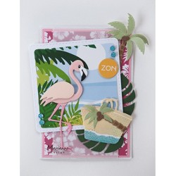 (LR0541)Creatables stencil  Palm trees