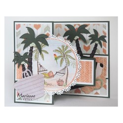 (LR0541)Creatables stencil  Palm trees