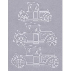 (TP3503E)PCA® EasyEmboss Vintage Cars