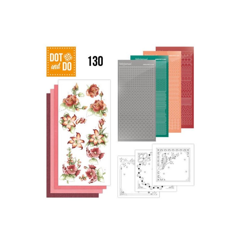 (DODO130)Dot and Do 130 - Precious Marieke - Timeless Red Flowers