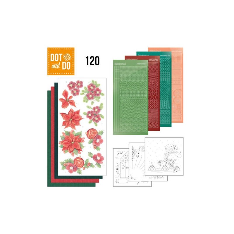 (DODO120)Dot and Do 120 - Jeanine's Art - Kerstbloemen