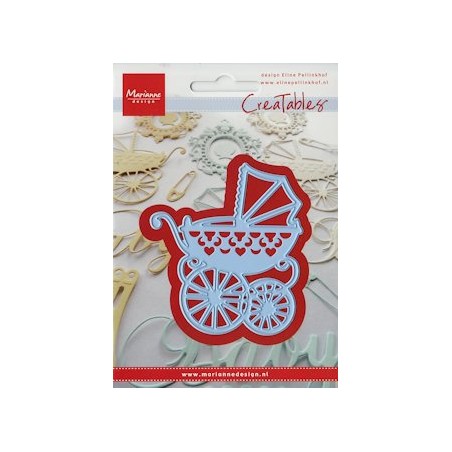 (LR0218)Creatables Eline Kinderwagen