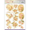 (SB10241)3D Pushout - Jeanine's Art - Vintage Flowers - Pale Vintage