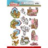 (SB10247)3D Push Out - Yvonne Creations Country Life Farm Animals