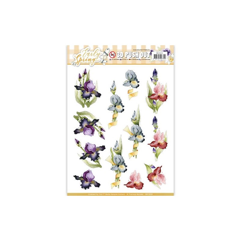 (SB10225)3D Pushout - Precious Marieke - Early Spring - Early Irises