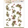 (SB10184)3D Pushout - Precious Marieke - The Nature of Christmas - Christmas Holly