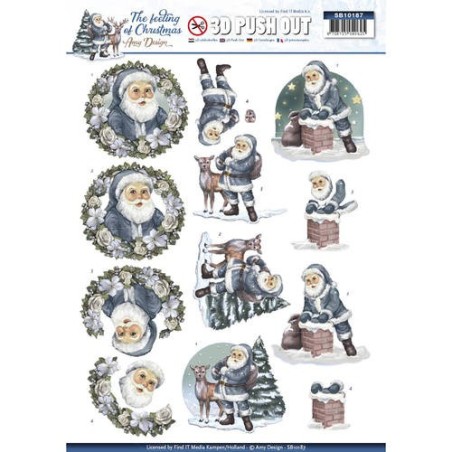 (SB10187)3D Pushout - Amy Design - The feeling of Christmas - Santa claus