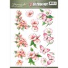 (SB10179)3D Pushout - Jeanine's Art - With Sympathy - pink flowers