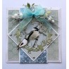 (6002/1062)Cutting, Embossing & Debossing Holly Wreath with bird