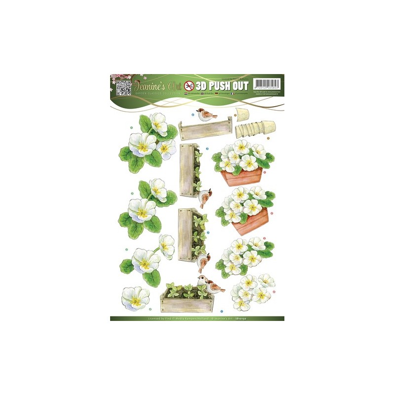 (SB10150)3D Pushout - Jeanines Art - Garden Classics