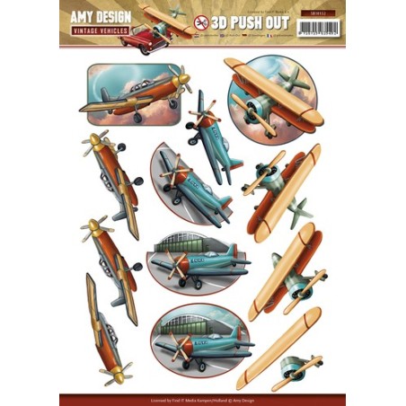 (SB10152)3D Pushout - Amy Design - Vintage Vehicles