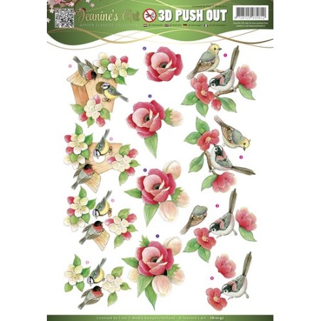 (SB10147)3D Pushout - Jeanines Art - Garden Classics