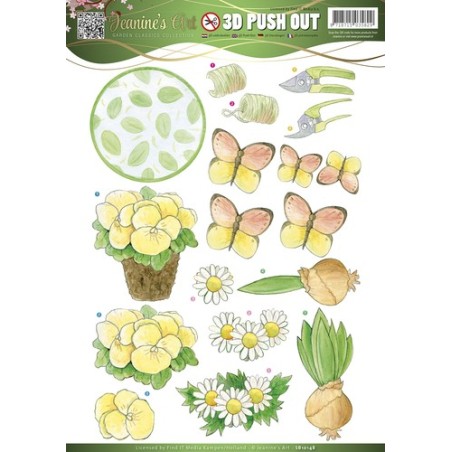 (SB10148)3D Pushout - Jeanines Art - Garden Classics