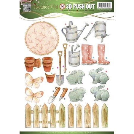 (SB10149)3D Pushout - Jeanines Art - Garden Classics